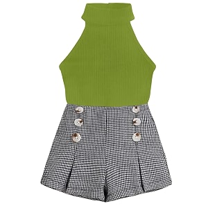 DEL LUNA Baby Girls Casual Top And