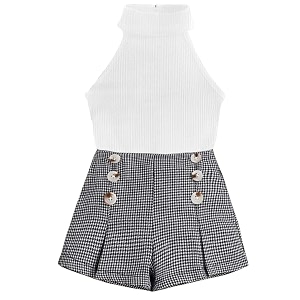 DEL LUNA Baby Girls Casual Top And
