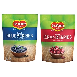 del monte dried blueberries 130g amp dried cranberries 130g