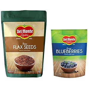 del monte dried blueberries 130g amp raw flax seeds pouch 250 g