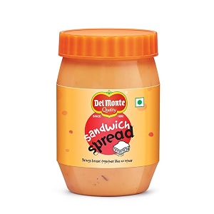 del monte sandwich spread pet bottle 280 g 100 vegetarian  thick and creamy  made by chef loved by all  spread and dip