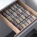 Delavala 19 X 13 Inches Spice Utensils Drawer Organizer, 4 Tier Clear Acrylic Expandable In-Drawer Seasoning Jars Rack, Kitchen Drawer Spice Insert Tray For Cabinet/Countertop (4Pcs), Transparent