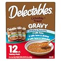 Delectables Lickable Treat Gravy Seafood Variety Wet Cat Treat & Food Topper, Food Topper, Hydrating, Grain-Free, No Fillers, No by-Products, No Added Preservatives, 1.4-oz Pouch, 12 Count