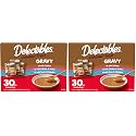 Delectables Lickable Treat Gravy Variety Wet Cat Treat & Food Topper, Food Topper, Hydrating, Grain-Free, No_Fillers, No by-Products, No Added Preservatives, 1.4 Ounce (Pack of 60)