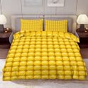 Delerain Comforter Cover Set King Size, Yellow Corn 3-Piece Bedding Set for Women Men Modern Soft Microfiber Bedroom Set Room Decor, 1 Duvet Cover + 2 Pillowcases