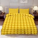 Delerain Comforter Cover Set Queen Size, Yellow Corn 3-Piece Bedding Set for Women Men Modern Soft Microfiber Bedroom Set Room Decor, 1 Duvet Cover + 2 Pillowcases