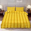 Delerain Comforter Cover Set Twin Size, Yellow Corn 3-Piece Bedding Set for Boys Girls Teens Modern Soft Microfiber Bedroom Set Room Decor, 1 Duvet Cover + 2 Pillowcases