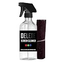 Delete Screen Cleaner Spray Kit, 16oz Bottle and 12"x12" Microfiber Cloth