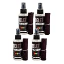 Delete Screen Cleaner Spray Kit 4 Pack 2oz Bottle, 12"x12" Microfiber Cloth