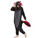 DELEY Unisex Axolotl Costume Adult Onesie Halloween Cosplay Costumes