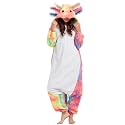 DELEY Unisex Axolotl Costume Adult Onesie Halloween Cosplay Costumes