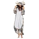 DELEY Unisex Axolotl Costume Adult Onesie Halloween Cosplay Costumes