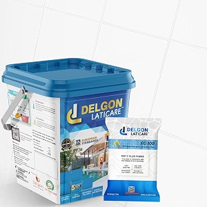delgon laticare premium quartz epoxy grout eg-100 5kg super white - 55 - waterproof tile gap filler for bathroom kitchen floor amp wall - stain resistant