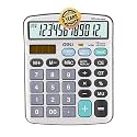 Deli CM19811 12 Digit Dual Power Calculator with 120 Steps Check and Correct Option | 3 Years Warranty | - Silver