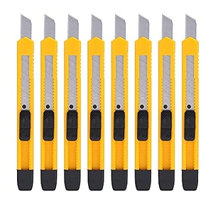 deli e2051 paper cutters yellow pack of 8