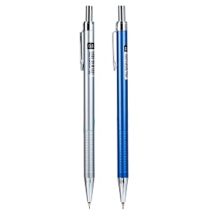 deli metal mechanical pencil suitfoldable box design for an easy transfer between storage box and displayassorted color e6492 pack of 2