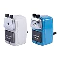 Deli W0620 Rotary Pencil Sharpener Machine Stationery Auto Feed Automatic Sharpener, Assorted - Pack of 2