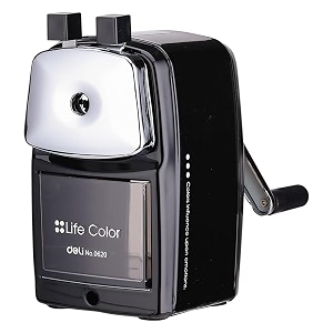 deli w0620 rotary pencil sharpener machine stationery auto feed automatic sharpener