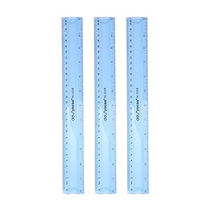 deli e6209 30cm flexible ruler body color may vary pack of 3
