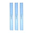 Deli E6209 30cm Flexible Ruler (Body Color May Vary, Pack of 3)