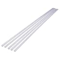 DELight DEL-M011M 39" Plastic U Channel System 5PCS Clear PVC LED Track