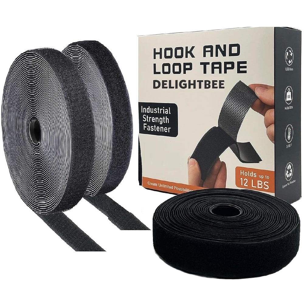 Delightbee Self Adhesive Hook and Loop Tape, Velcro Tapes, Mosquito net ...