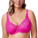 DELIMIRA Women's Minimizer Full Coverage Lace Bras