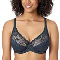 DELIMIRA Women's Minimizer Full Coverage Lace Bras