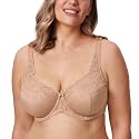 DELIMIRA Women's Minimizer Full Coverage Lace Bras