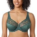 DELIMIRA Women's Minimizer Full Coverage Lace Bras