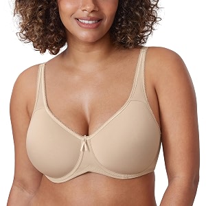 DELIMIRA Womens Seamless Tshirt Plus Size Bras