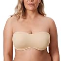 DELIMIRA Women's Strapless Bandeau Minimizer Bras