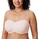 DELIMIRA Women's Strapless Bandeau Minimizer Bras