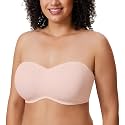 DELIMIRA Women's Strapless Bandeau Minimizer Bras