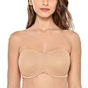 DELIMIRA Women's Strapless Bandeau Minimizer Bras