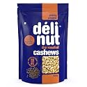 Delinut Peppy Pepper Dry Roasted Cashews/Kaju 500g | Bold &amp; Crunchy WW240 Whole Cashew Nuts | Black Pepper Flavour | FOST Flavour Lock Technology | Nitrogen Flushed | No Added Oil, Colors or Preservatives