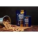 Delinut Simply Salty Dry Roasted Salted Cashews/Kaju 200g | Crunchy &amp; Flavourful WW240 Whole Cashew Nuts | FOST Flavour Lock Technology | Nitrogen Flushed | Rich in Protein &amp; Fiber | No Added Oil or Preservatives