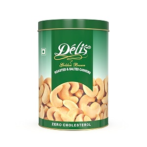 delis oil roasted golden brown ww240 cashews 150g  crunchy amp premium cashew nuts  roasted in groundnut oil  nitrogen flushed  no added preservatives