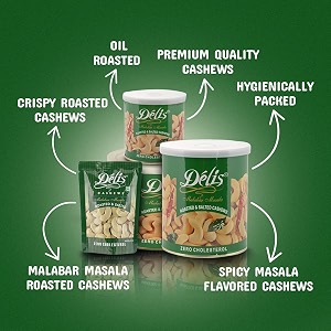 delis malabar masala cashews 900g  spicy amp crunchy ww240 cashew nuts  traditional kerala flavour  roasted in groundnut oil  nitrogen flushed