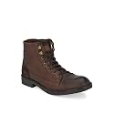 Delize Men39s BlackBrown Derby Boots