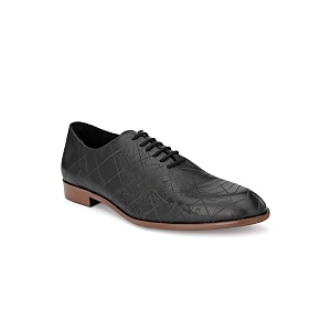 Delize Mens Black Tan Dabry Shoes