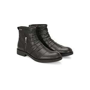 Delize mens Black Biker boots 90431