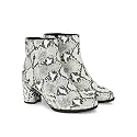 Delize Off White and Grey Women Reptile