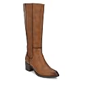 Delize Tan Womens Mid Heel Knee Boots