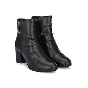 Delize Women mid heel high western boots