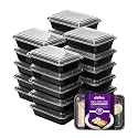 delka Meal Prep Containers -944ml | BPA-Free, Reusable Food Storage Boxes | Microwave, Freezer &amp; Dishwasher Safe | Leakproof &amp; Stackable for Healthy Meal Planning &amp; Portion Control (20 Pack)