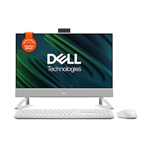 dell 2434 all-in-one pc 5420 13th gen intel i3-1315u 8gb ddr4 512gb ssd 23834 fhd ag infinity narrow border pro wireless keyboard  mouse cover white fabric chin win 11  office hamps 2021