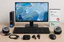 DELL intel Core i5 (7th Gen) (8 GB DDR4/256 GB SSD/Windows 11 Home/22 Inch Screen/22inch monitor keyboard mouse pluto speaker zebronics air buds) with MS Office