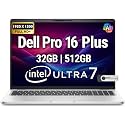 Dell Pro 16 Plus PB16250 (Replaces Latitude 5550) AI Business Notebook 16" FHD+ Intel Ultra 7-265U, 32GB DDR5 RAM, 512GB SSD PCIe, Wi-Fi 6E, BT, Backlit Keyboard, HD Webcam, RJ-45, Win 11 Pro - Silver