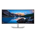 Dell U3421We Ultrasharp Curved Monitor, 34.14 Inch Ultrawide Monitor Wqhd (3440 X 1440P At 60Hz), In-Plane Switching Technology, 100Mmx100Mm Vesa Mounting Support, Platinum Silver (Latest Model), LED